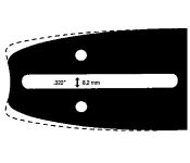 Pilová lišta ,délka 16"( 40cm),3/8"LP,0,50"(1,3mm),160SPEA041 - OREGON