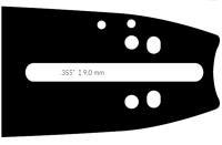 Pilová lišta,délka 18"(45cm),3/8",.0,58"(1,5mm),188ATMD009, 188SLHD009, 188RNDD009 - OREGON