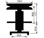 Řemenice ( HUSQVARNA,AMF,NOMA) - 36"