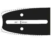 Pilová lišta ,délka 10"(25cm),3/8"LP,0,50"(1,3mm),CARLTON SAFE TIP 10-10-N140-RK