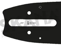 Pilová lišta,délka:16"(40cm),.3/8",063"(1,6mm),163SLHD025, 163RNDD025 (OREGON)