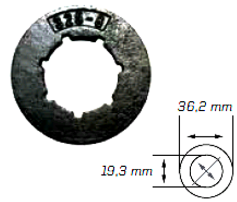 Náhradní prstenec .325 ,8 zubů - "Small"