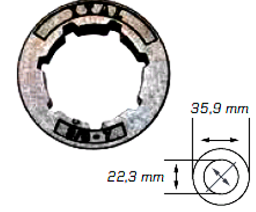 Náhradní prstenec (STANDART) 3/8" 7Z